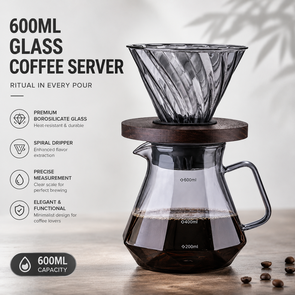 Coffee Equipment Machine - Magpie Glass Coffee Pot For V60