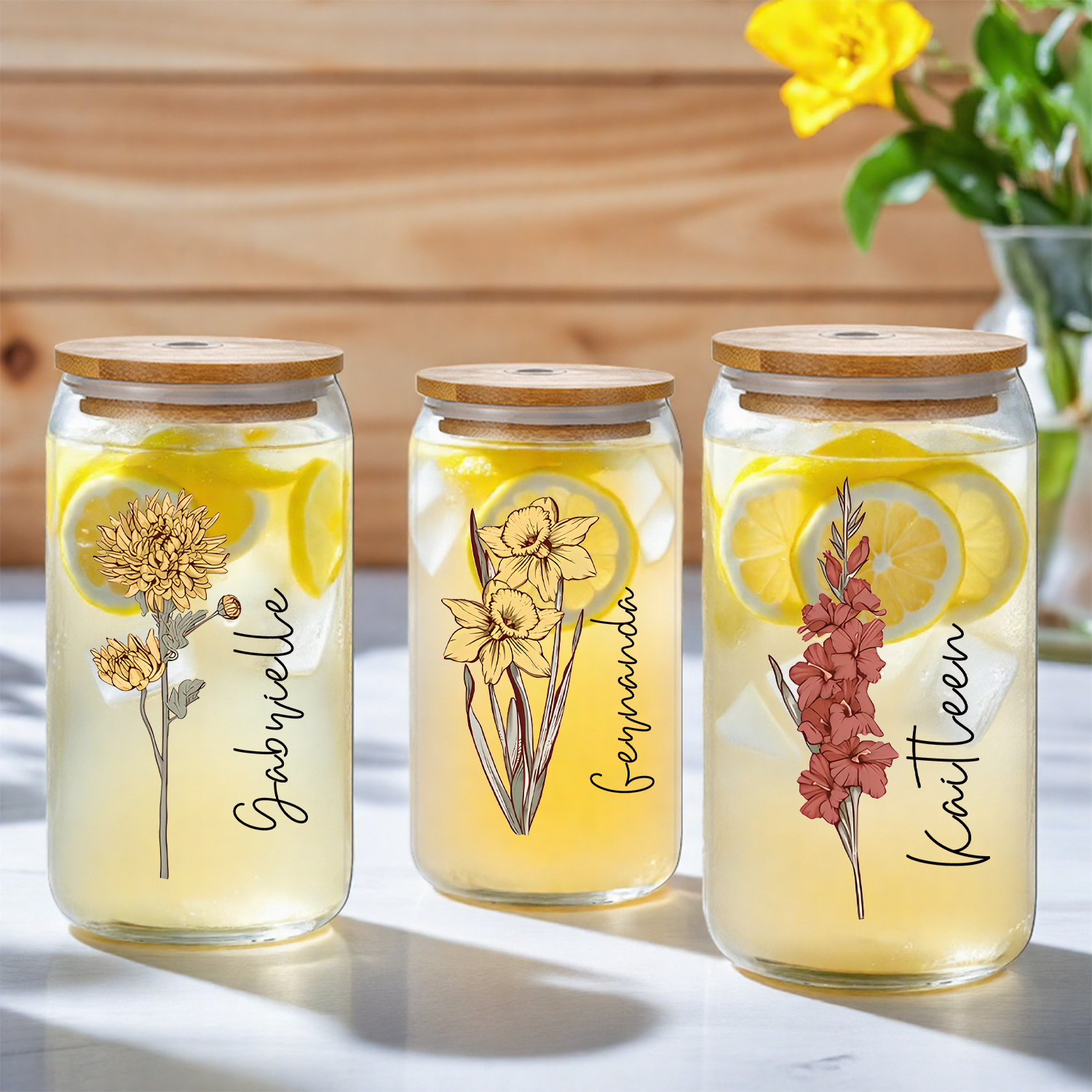 Personalized Floral Retro Iced - Coffee Equipment Gift ulasan dan harga