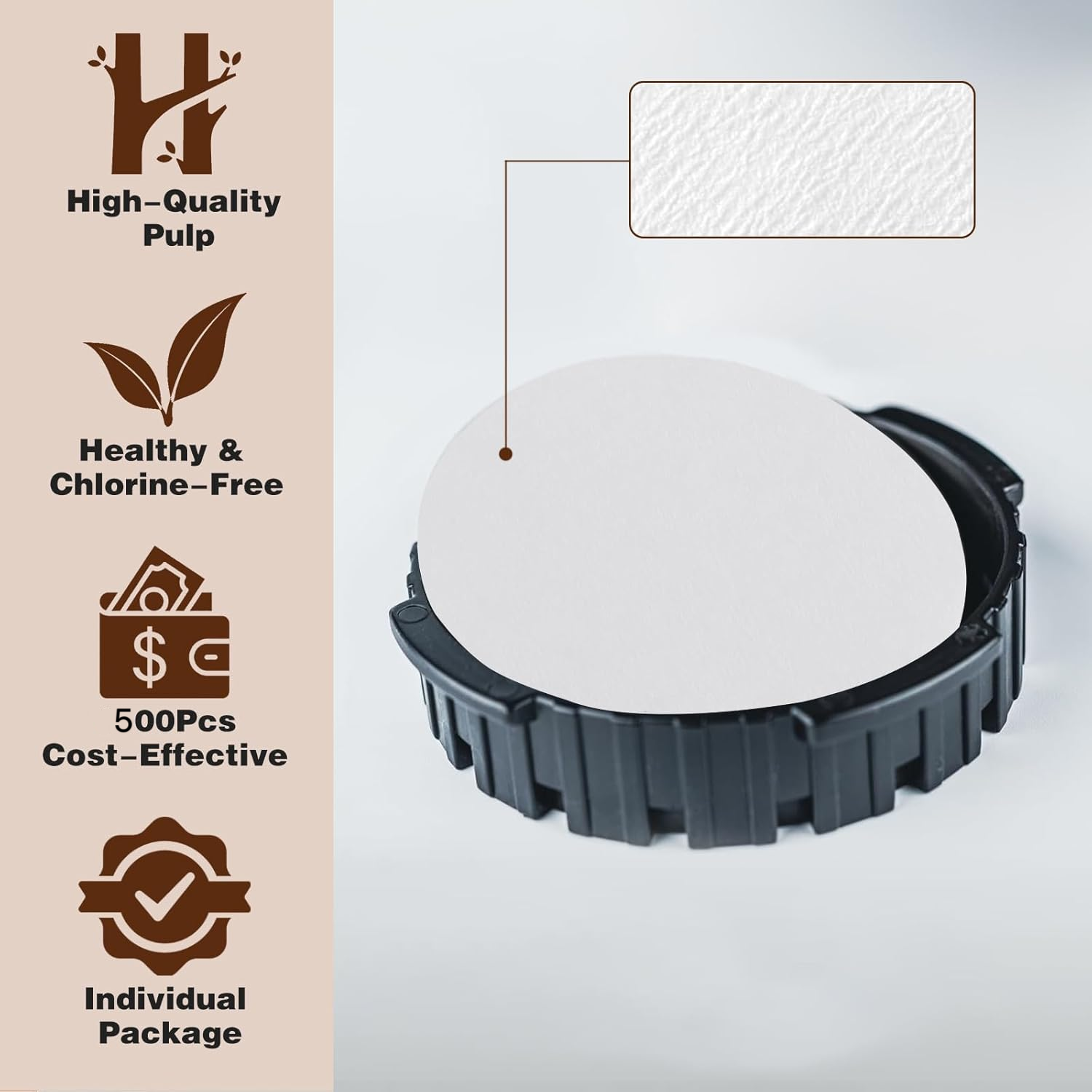 Round Coffee Filters, Compatib - Coffee Equipment Wdt ulasan dan harga