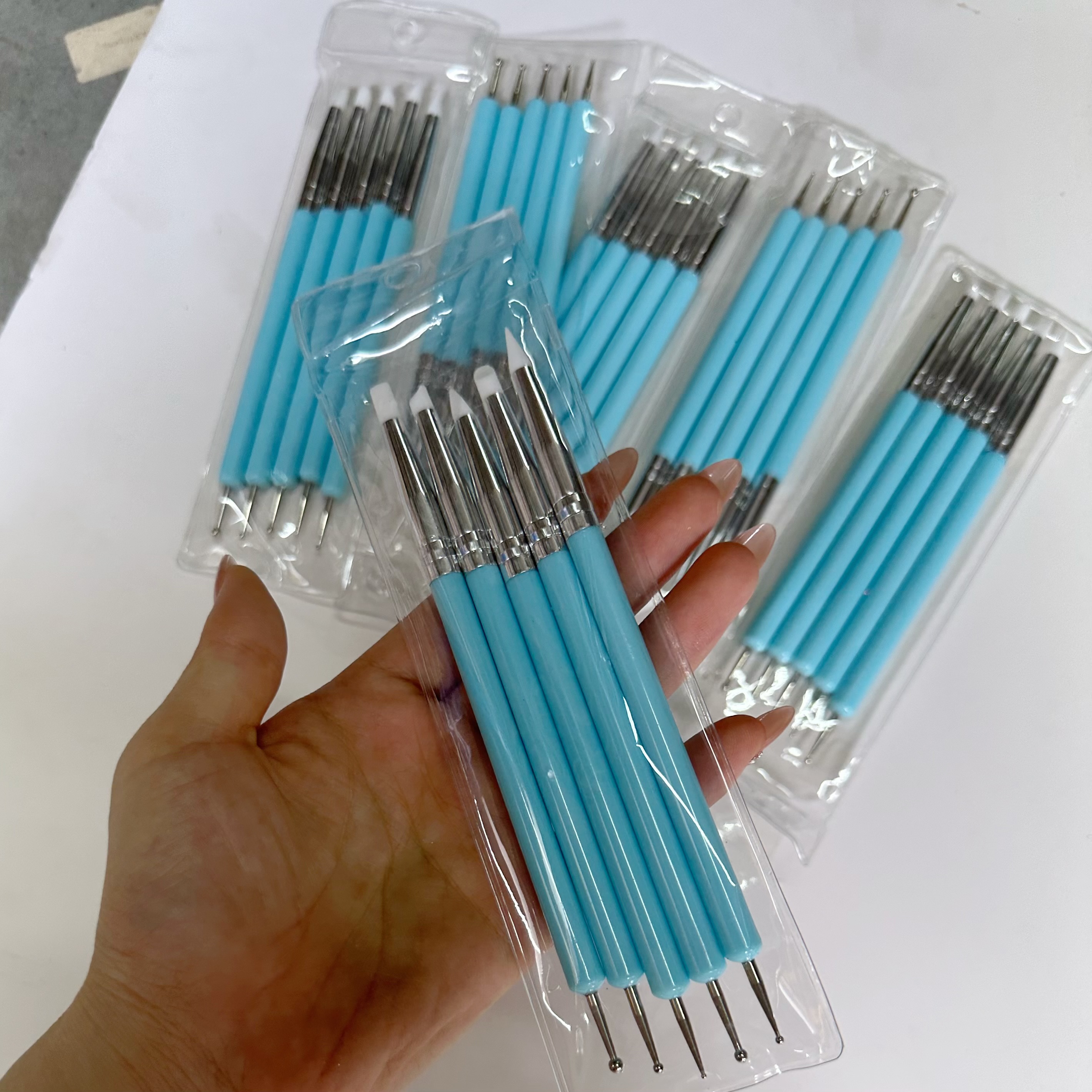 5pcs/Set Double-ended Silicone - Group Head Brush ulasan dan harga