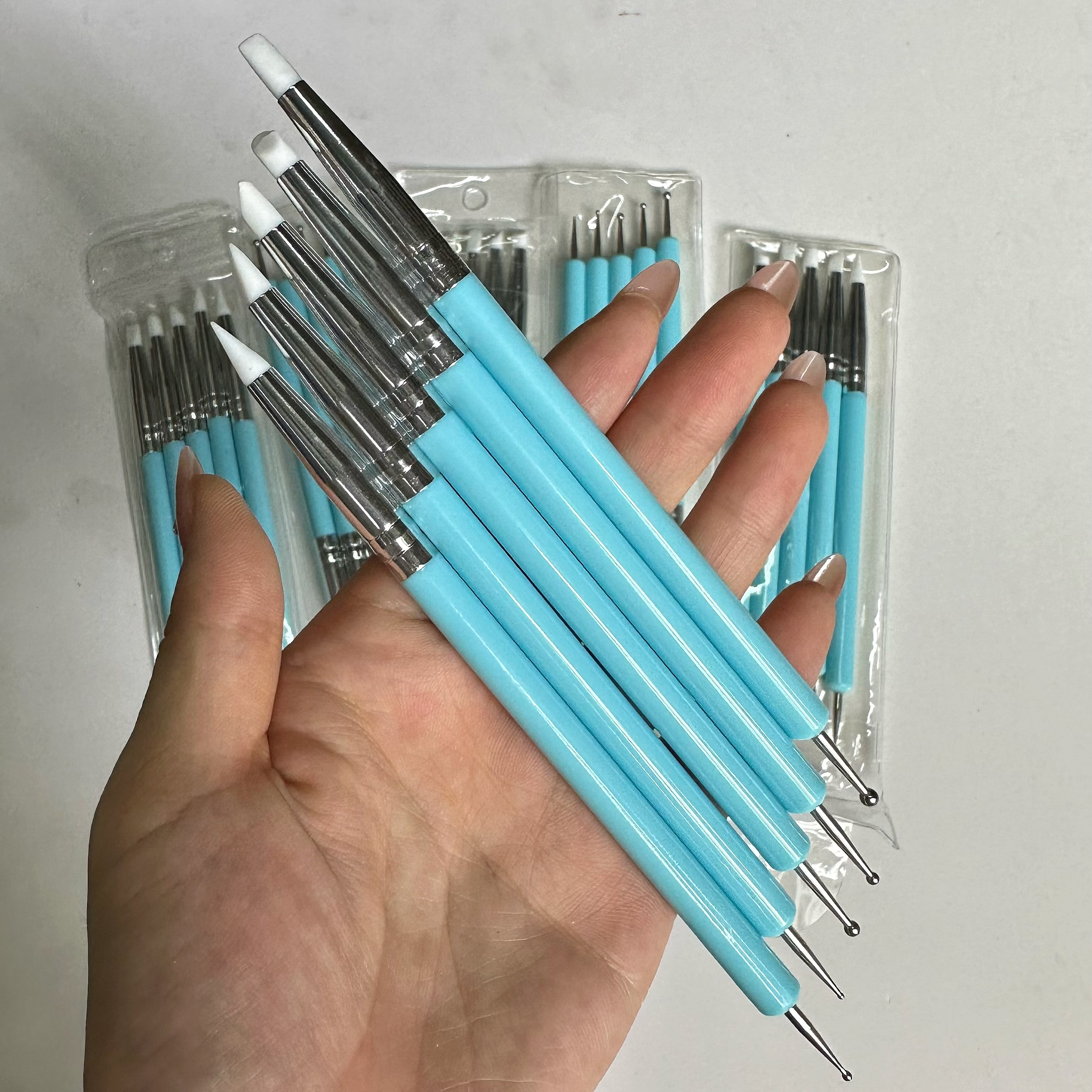 5pcs/Set Double-ended Silicone - Group Head Brush ulasan dan harga