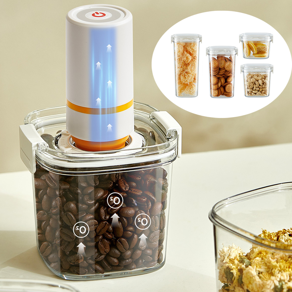 Vacuum Sealed Tank Coffee Bean - Coffee Equipment Organizer ulasan dan harga