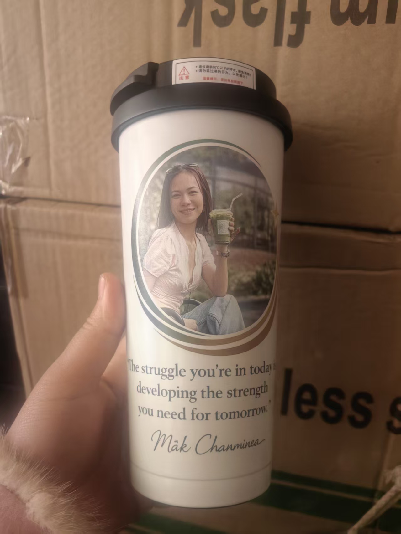 Custom Logo Name Thermos 500ML - Coffee Equipment Names ulasan dan harga