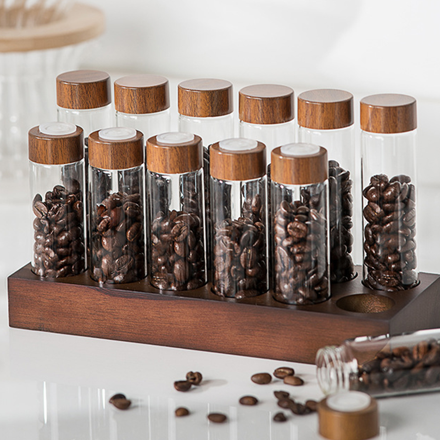Coffee Beans Storage Container - Coffee Equipment Organizer ulasan dan harga