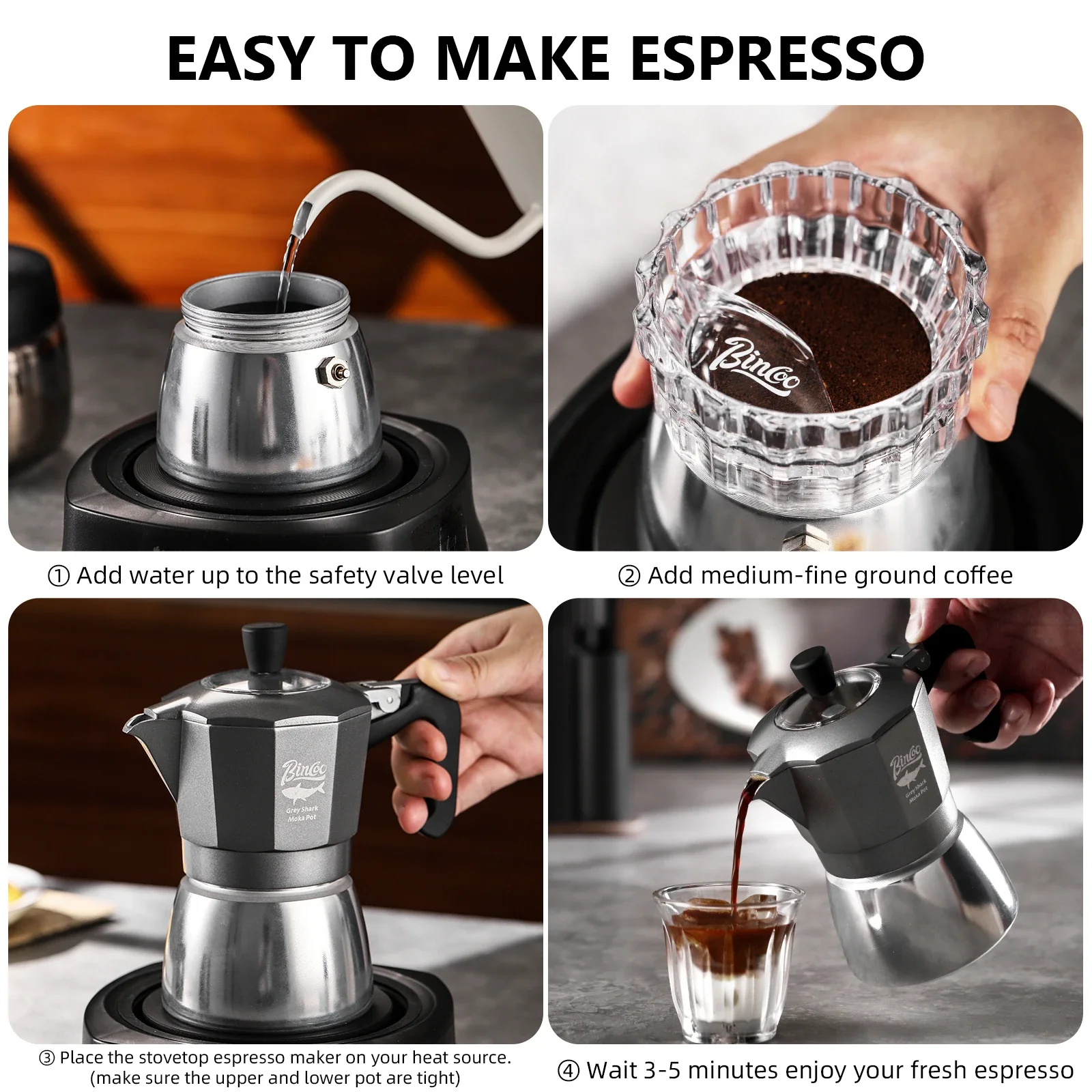 Bincoo 2 Cups Double Valve Mok - Coffee Equipment Machine ulasan dan harga