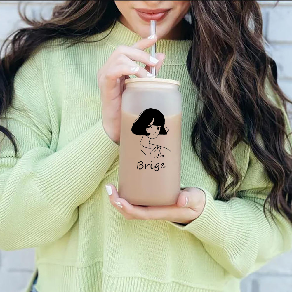 Customized Cartoon Glass Cups, - Coffee Equipment Names ulasan dan harga