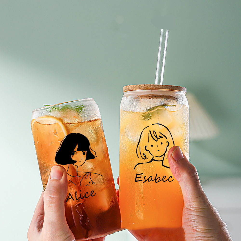 Customized Cartoon Glass Cups, - Coffee Equipment Names ulasan dan harga