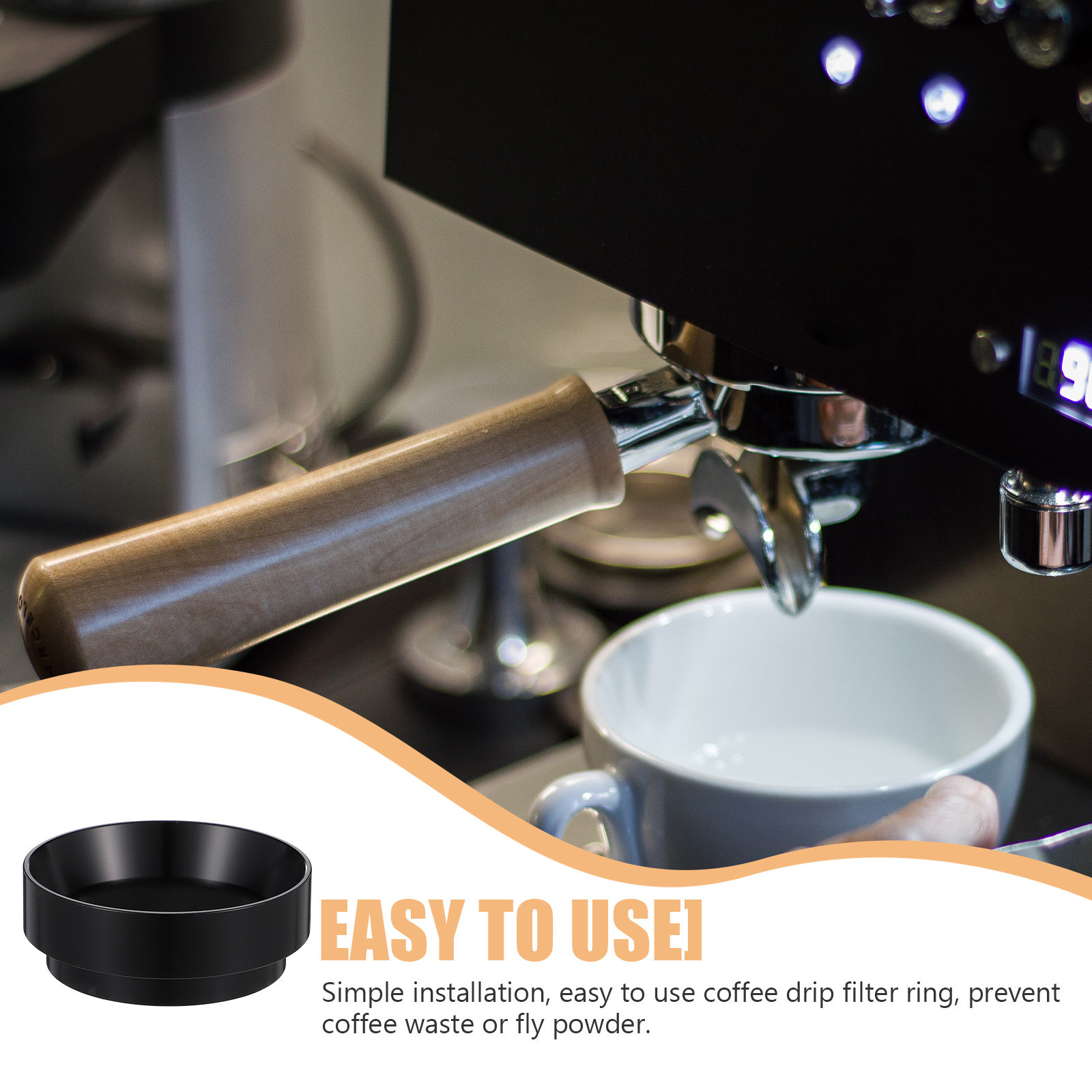 Magnetic Coffee Receiving Ring - Dosing Funnel Ring ulasan dan harga