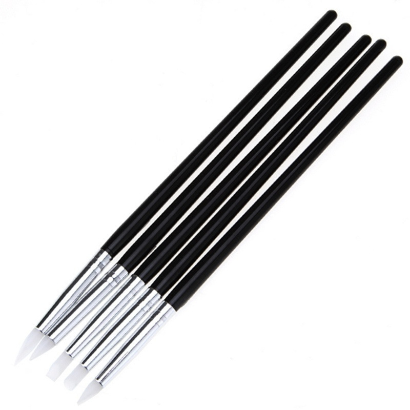 5Pcs Professional Silicone Nai - Group Head Brush ulasan dan harga