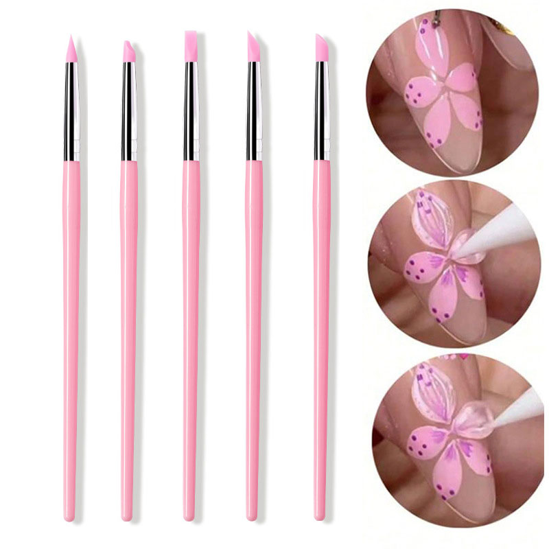 5Pcs/set Silicone Carving Flow - Group Head Brush ulasan dan harga