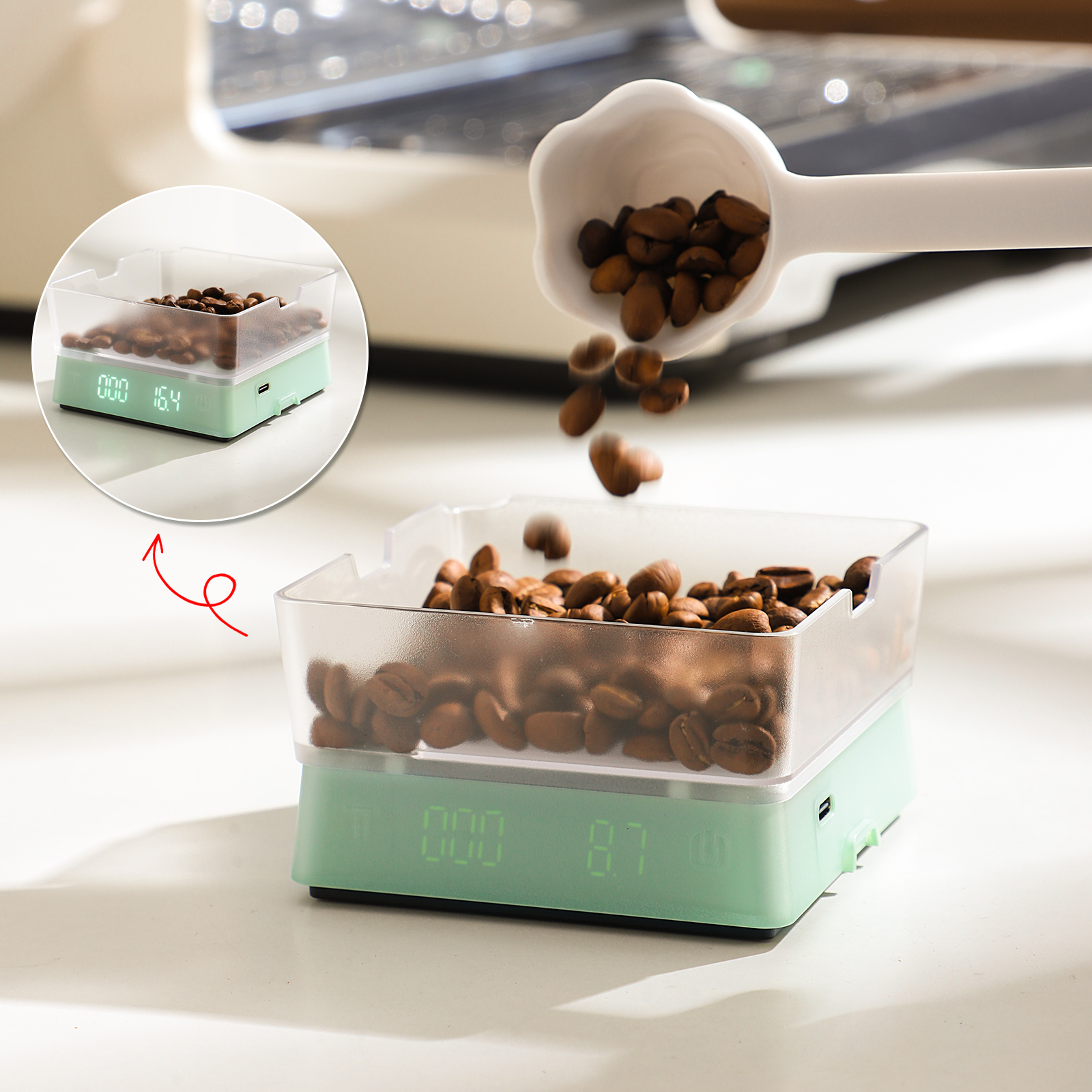 Bincoo electronic coffee scale - Coffee Equipment Machine ulasan dan harga