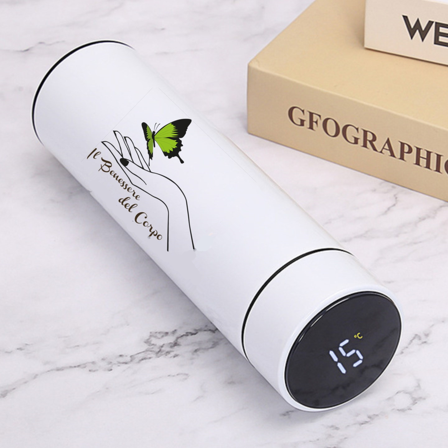 Vacuum Water Bottle Smart Disp - Coffee Equipment Gift ulasan dan harga