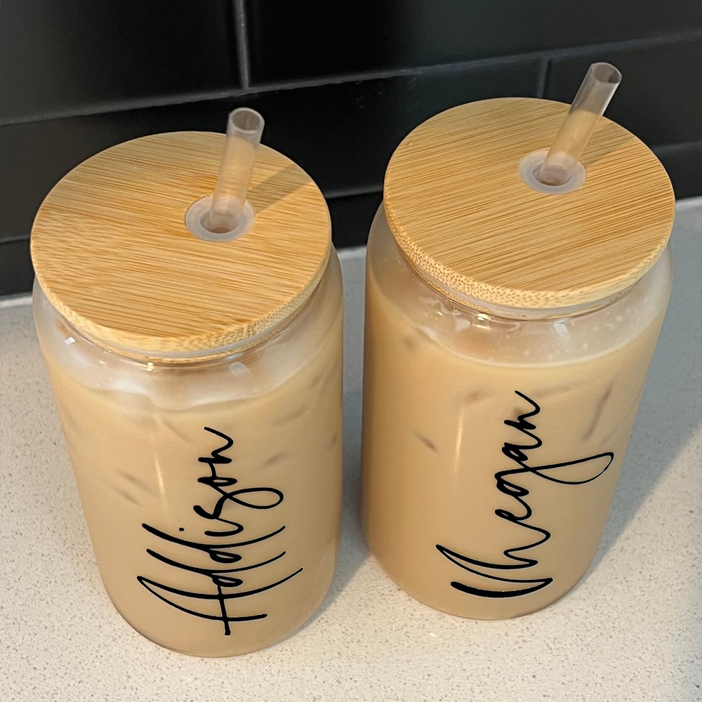 Personalized Iced Coffee Mug w - Coffee Equipment Names ulasan dan harga