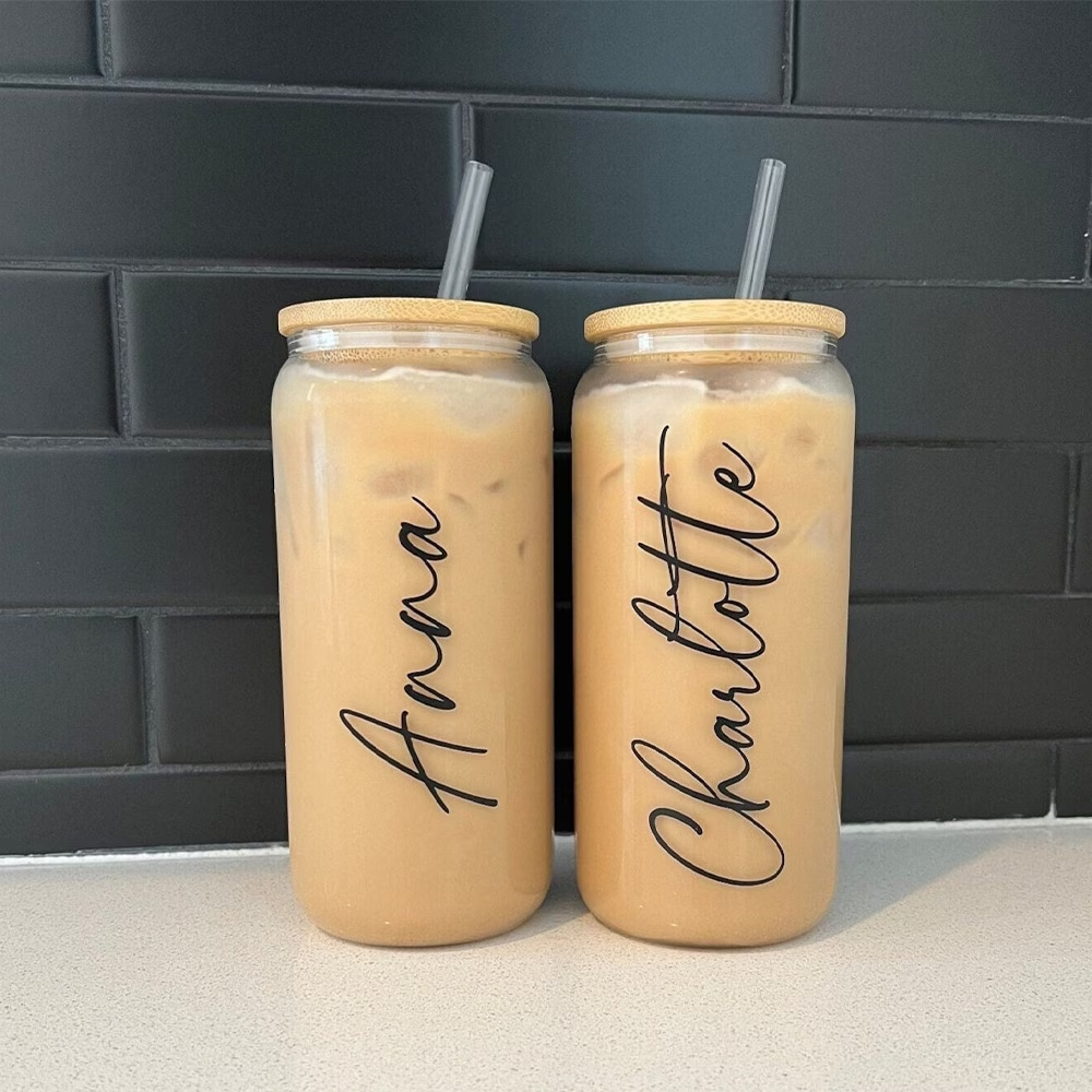 Personalized Iced Coffee Mug w - Coffee Equipment Names ulasan dan harga