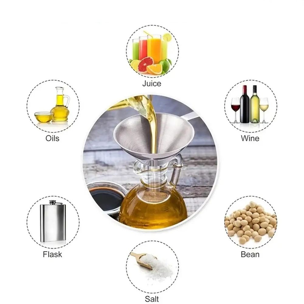 Wide Mouth Stainless Steel Fun - Dosing Funnel Ring ulasan dan harga