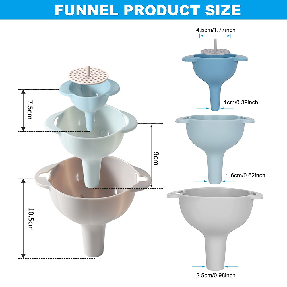 4 in 1 Kitchen Funnels for Fil - Dosing Funnel Ring ulasan dan harga
