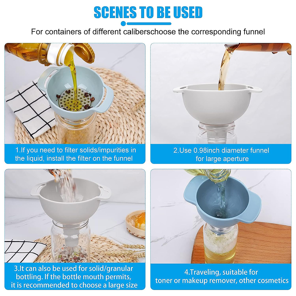 4 in 1 Kitchen Funnels for Fil - Dosing Funnel Ring ulasan dan harga