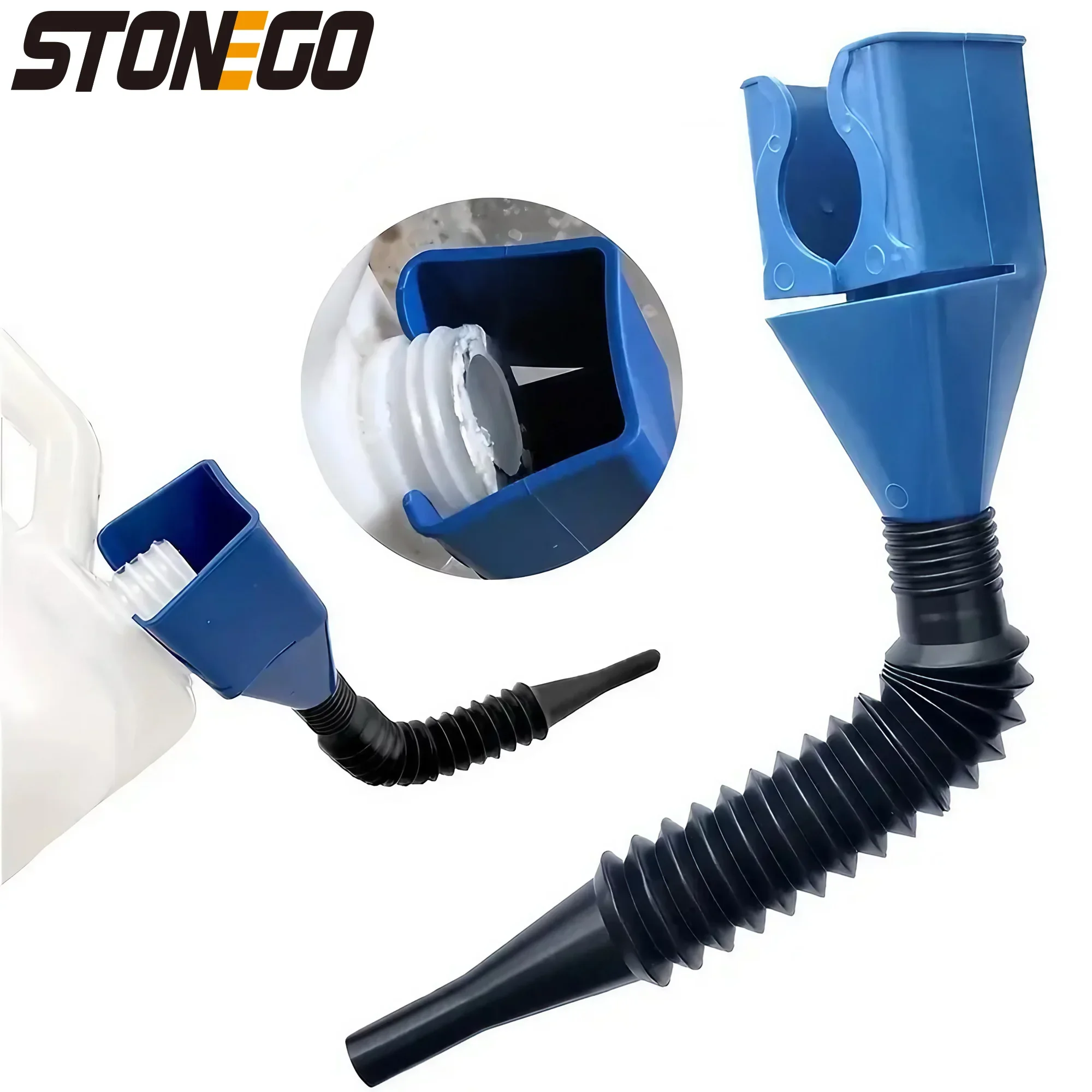 STONEGO 1PC No-Drip Telescopic - Dosing Funnel Ring ulasan dan harga