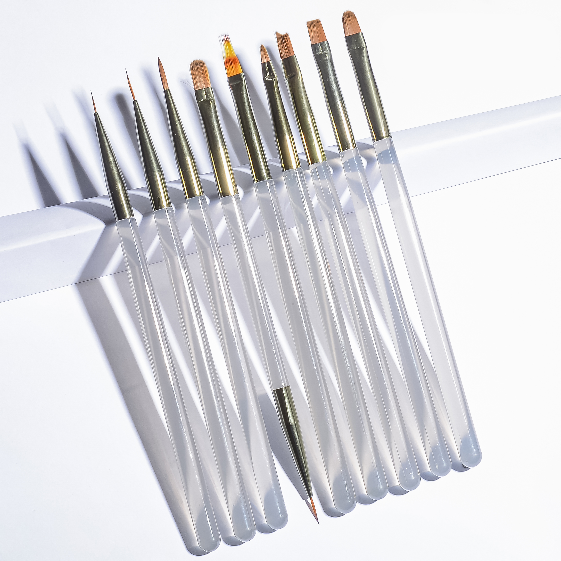 9pcs nail art brush set,includ - Group Head Brush ulasan dan harga