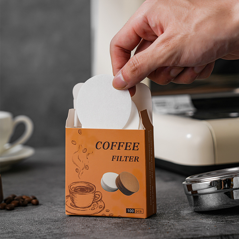 100Pcs Round Coffee Filter Pap - Coffee Equipment Wdt ulasan dan harga
