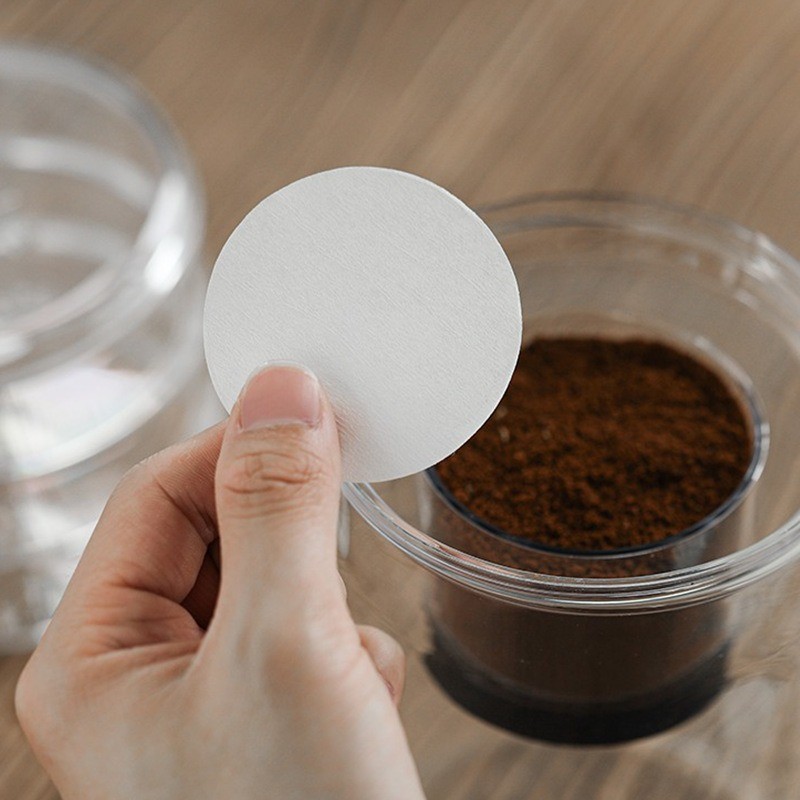 100Pcs Round Coffee Filter Pap - Coffee Equipment Wdt ulasan dan harga