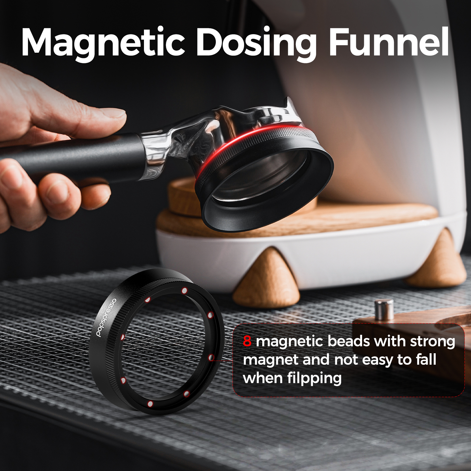 Popspresso V3 Magnetic Espress - Dosing Funnel Ring ulasan dan harga